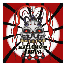 Skull Halloween Party Invitation