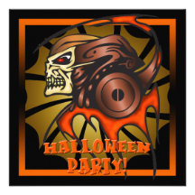 Skull Halloween Party Invitation
