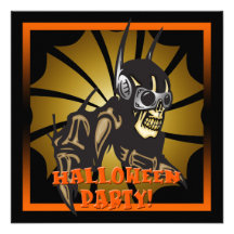 Skull Halloween Party Invitation