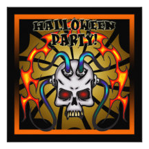 Skull Halloween Party Invitation