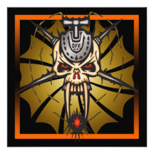 Skull Halloween Party Invitation