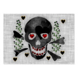 Skull of Hearts Business Card Template