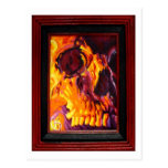 Skull postcard