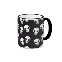 Skull Print Coffee Mugs