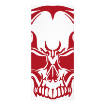 Skull Red Custom Rack Card