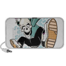 skull skateboard cartoon iPhone speakers