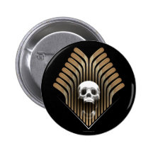 Skull & Sticks Button