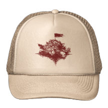 skull trucker hat