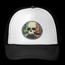 Skull w/ Irish Tricolor Flag hats