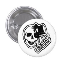 Skull With Top Hat Pins