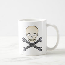 Skull & X-Wrench Coffee Mug