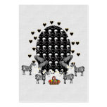 Skulls and Zebras Easter Egg Business Card