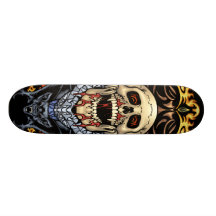 Skulls, Vampires and Bats customisable by Al Rio Skate Decks
