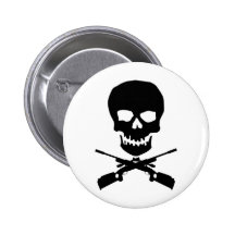 skullxrifles pinback button