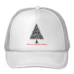 Skully Xmas Tree Mesh Hats