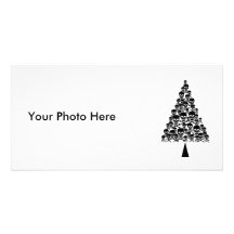 Skully Xmas Tree Picture Card