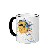 skullz. up twisted arrows. mug