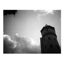 sky and castle postcard