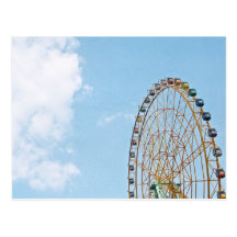 Sky and Ferris Wheel postcard