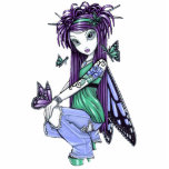 "Sky" Butterfly Rose Fairy Art Photo Sculpture