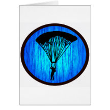SKY DIVE TRUTH GREETING CARD