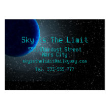 Sky Is The Limit Business Card Template
