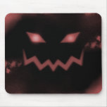 SKY JACK Pumpkin Jack-o-Lantern Face Red Mousemat