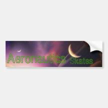 Sky Splash, Aeronautics, Skates Bumper Sticker