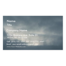 Sky With Clouds Business Card