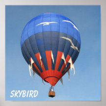 Skybird Hot Air Balloon Posters