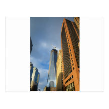 Skyscraper Reflections of New York Postcard