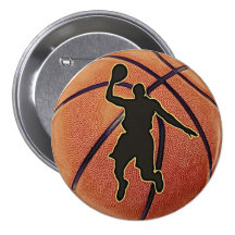 Slam Dunk Basketball Player Pinback Buttons