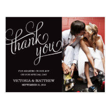 SLANTED | WEDDING THANK YOU POST CARD