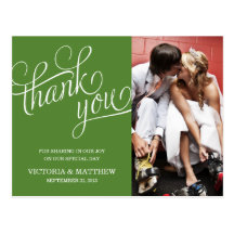 SLANTED | WEDDING THANK YOU POST CARD