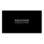 Sleek & Simple Black professional business cards