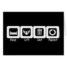 Sleep Lift Eat Repeat Cards