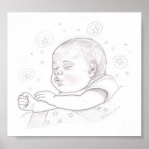 Sleeping Baby Poster