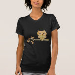 Sleepy Owl in Tree Shirt