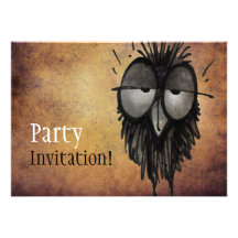 Sleepy Owl Invitation