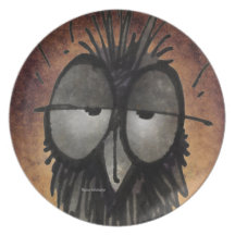 Sleepy Owl Party Plate