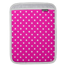 Sleeve iPad Hot Pink Polka Dot Sleeves For iPads