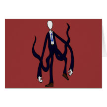 Slender Man - Book of Monsters Halloween Greeting Cards