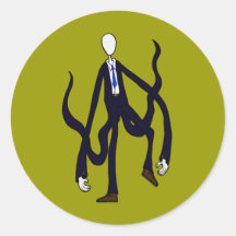 Slender Man - Book of Monsters Halloween Round Sticker
