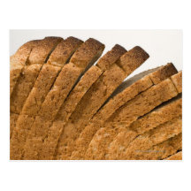 Sliced loaf of bread postcard
