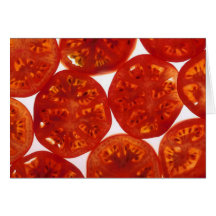 Sliced Tomatoes Greeting Card