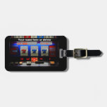 Slot Machine Gambler Bag Tag