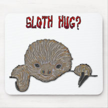 Sloth Hug Baby Sloth Mousepads