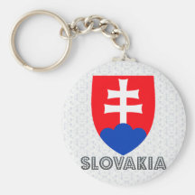 Slovakia Coat of Arms Keychain