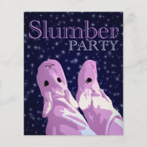 slumber party invitations : nightshine flyer design