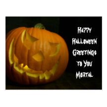 Sly Halloween Pumpkin Post Cards